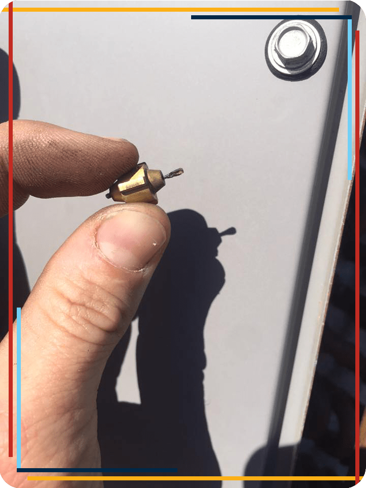 Repairman Holding A Screw